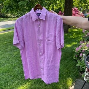 Polo Purple Label linen shirt.  Unworn and as new.  Size medium.